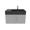 Castello Usa Amazon 30-inch Gray Right Vanity Set with Black Top and Chrome Handles CB-MC-30G-CHR-2056R-BL - alternate 8